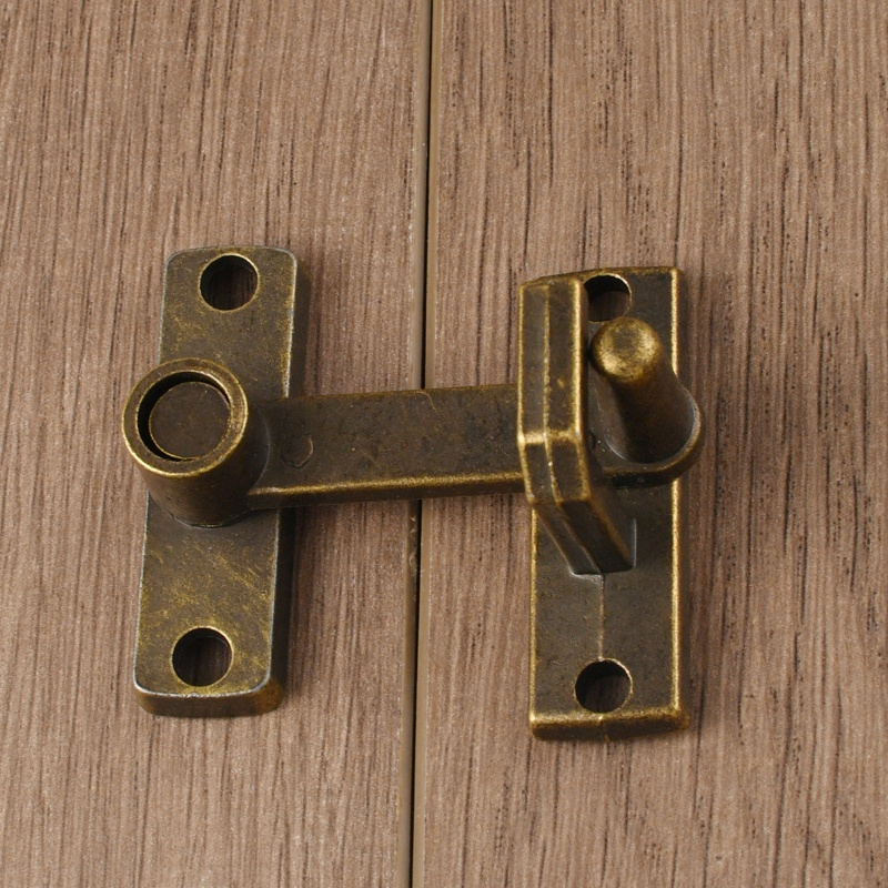 Security Chain Door - 1 Set Brons Schuifraam Deurslot Handvat