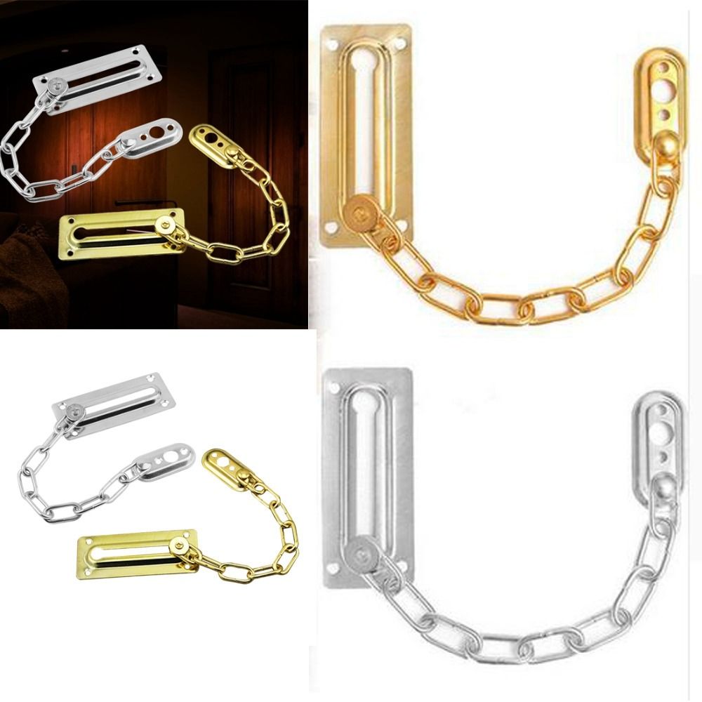 Security Chain Door - Gepolijst klink Deurslot Veiligheidskettingbeschermer Veerbeschermer Accessoires